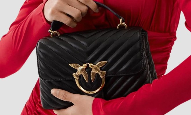 PINKO Czarna torebka Love Lady Puff Mini CL